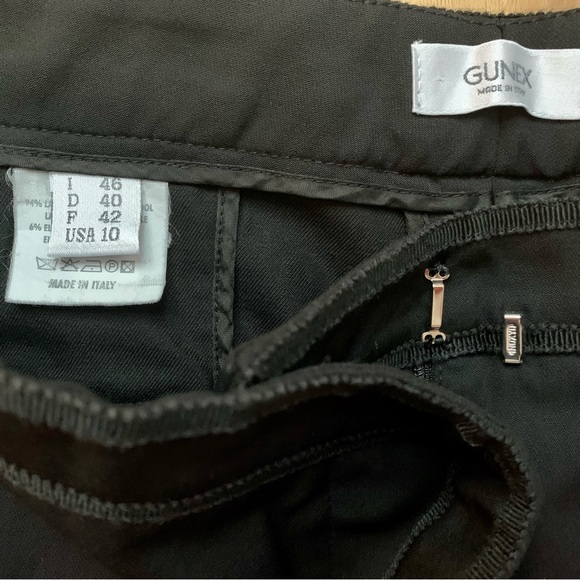 Gunex black wool pants Italian made - Picture 4 of 4